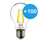 Opakowanie 100x Noxion Lucent LED E27 Gruszka Włókno Przezroczysty 4.5W 470lm - 840 Zimna Biel | Zamienne 40W