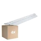 Opakowanie 4x Noxion Belka Click Reflektor V2 LED T8 | Nadaje Się Do 2x 120cm Rura LED