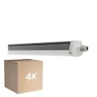 Opakowanie 4x Ledvance Wodoodporny Belka Paroizolacja FLEX Poprzez Przewód 42W 6800lm - 840 Zimna Biel | IP66 - Zamienne 2x 58W