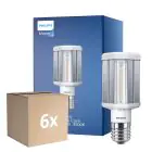 Opakowanie 6x Philips TrueForce LED E40 HPL Przezroczysty 42W 5700lm 360D - 830 Ciepła Biel | Zamienne 200W
