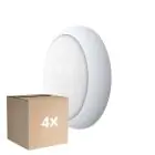 Opakowanie 4x Noxion LED Bulkhead Pro V2 12/16/20W 2400lm - 830-840-865 CCT | 325mm - IP65 - Czujnik ruchu i Światła + Pierścień Valkoinen