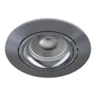 Noxion Wpuszczany Spot Vision MR16 Uchylny Błyszczący Szary | 82mm - Aukko 69mm - IP20 - W Tym GU10 Trzonek