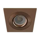 Noxion Wpuszczany Spot Boxi MR16 Uchylny Tekstura & Błyszczący Złoty | Aukko 80mm - IP20 - W Tym GU10 Trzonek