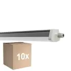 Opakowanie 10x Ledvance Wodoodporny Belka Paroizolacja FLEX Poprzez Przewód 34W 5600lm - 840 Zimna Biel | 120cm - Zamienne 2x36W
