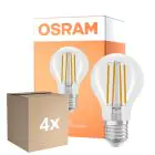 Opakowanie 4x Osram Parathom Classic LED E27 Gruszka Włókno Przezroczysty 6.5W 806lm - 822-827 Dim To Warm | Ściemnianie - Zamienne 60W