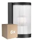 Opakowanie 6x Nordlux Coupar Światło Ścienne Aluminium Czarny | IP54 - Nadaje Się Do E27