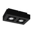Eglo Sufit Spot Mendoza Stal Czarny 9.4W 690lm - 830 Ciepła Biel | Ściemnianie - Nadaje Się Do 2x GU10