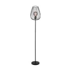 Eglo Lampa podłogowa Newtown Stal Czarny | IP20 - Nadaje Się Do 1x E27 
