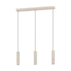 Eglo Lampa Wisząca Caminia Stal Szlifowany 3x4.7W 3x345lm - 830 Ciepła Biel | IP20 - W Tym 3x GU10