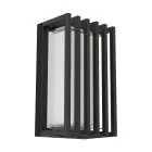 Eglo Światło Ścienne Genovese Aluminium Czarny 10W 1050lm - 865 Światło Dzienne | IP65 - Czujnik Ruchu